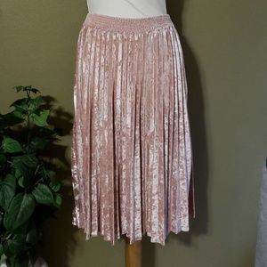 A New Day velvet pleated skirt new without tags